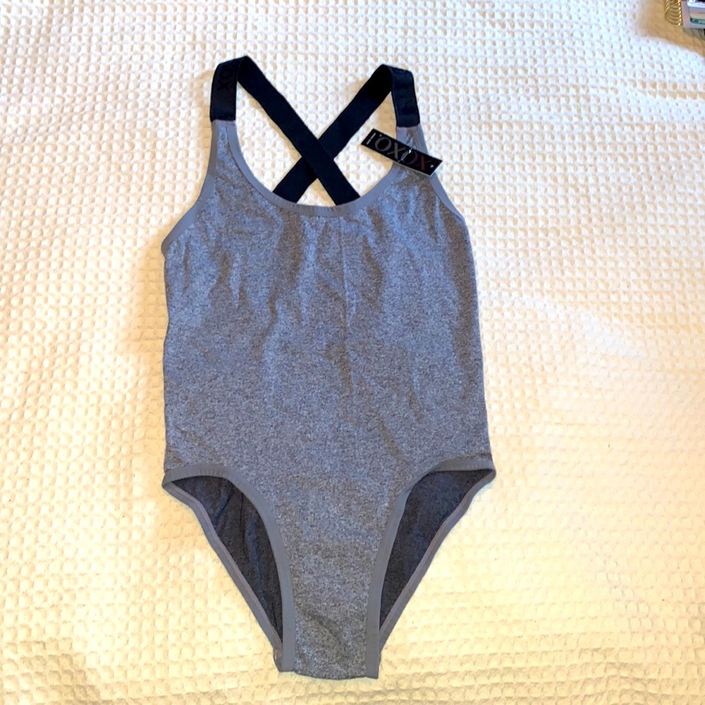 BRAND NEW SPORTS BODYSUIT XOXO NEVER WORN WITH TAGS